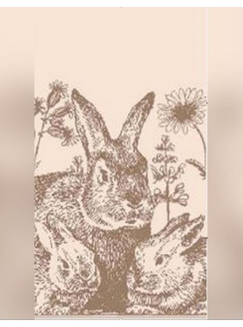 Полотенце махровое 70*130 "Cleanelly" Rabbit Family